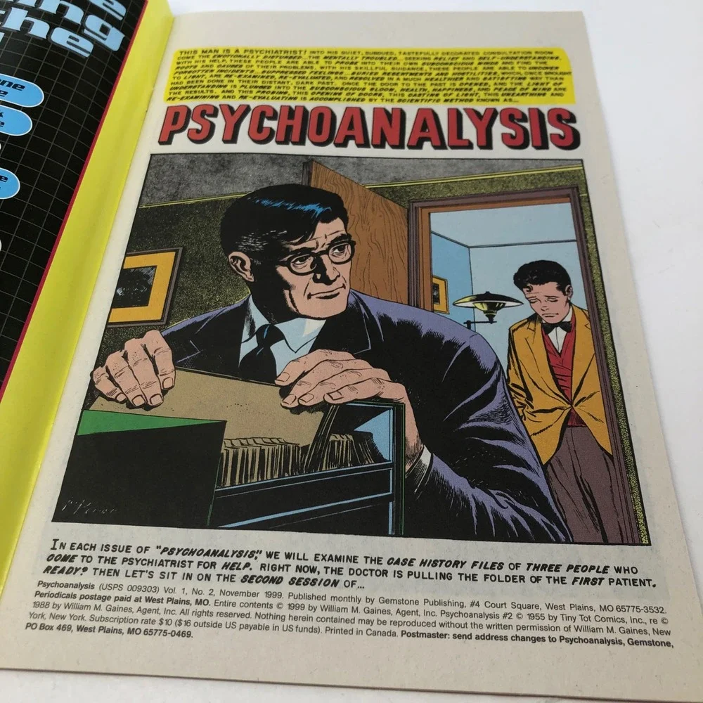 Psychoanalysis No 2‎ EC Comics People Searching for Peace of Mind Reprint 1999
